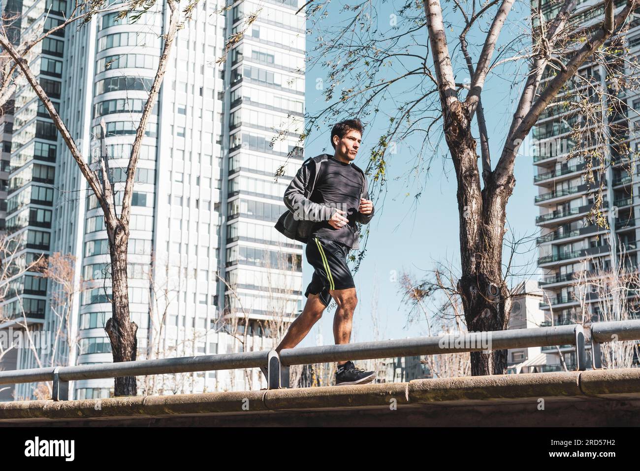 Side view handsome sportsman hi-res stock photography and images - Alamy