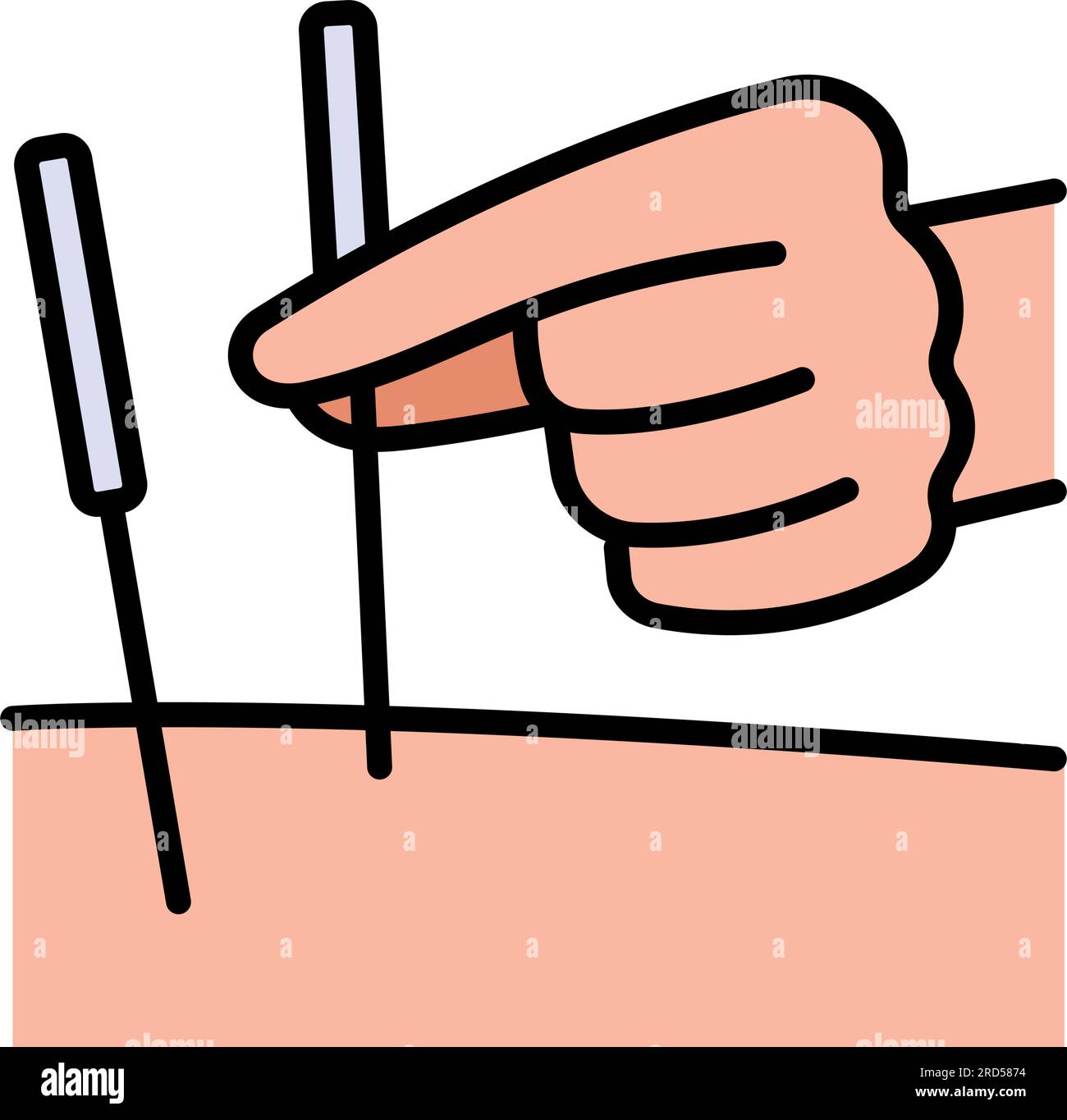 Acupuncture meridians Stock Vector Images Alamy