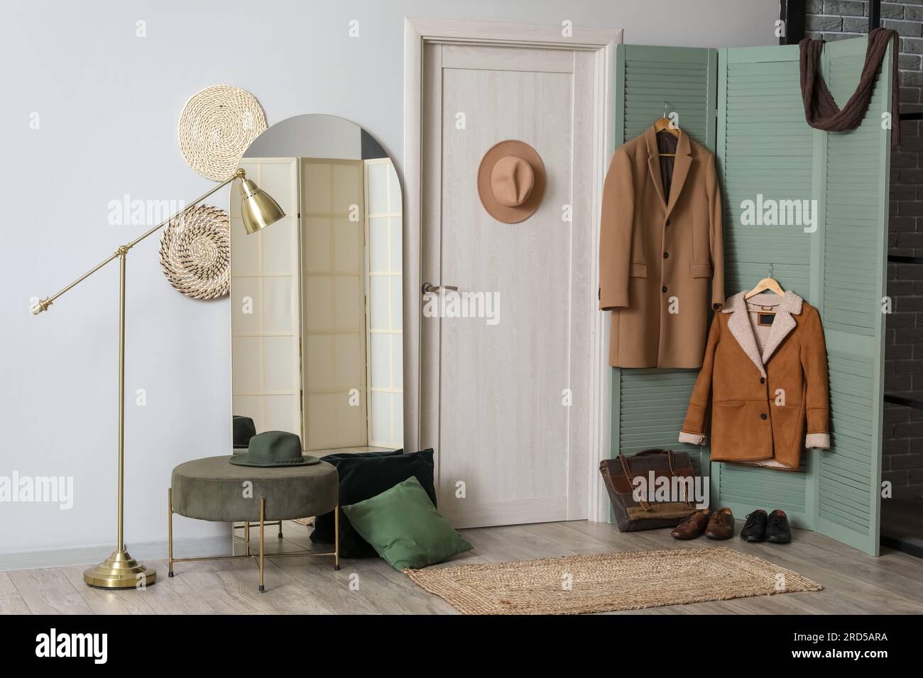 Domestic hall and coats hi-res stock photography and images - Alamy