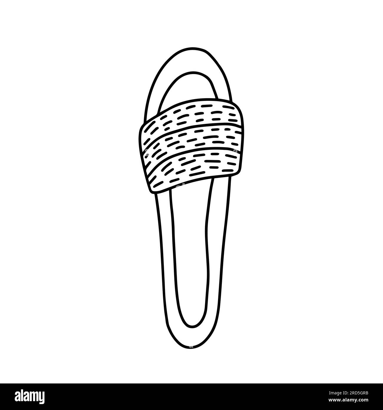 Doodle flip flop Stock Vector Image & Art - Alamy