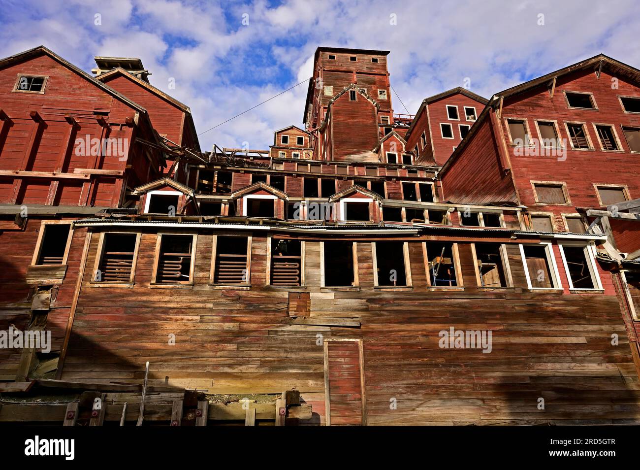 Historic Kennecott Copper Mine in the Wrangell, St. Elias National Park, Alaska, USA Stock Photo