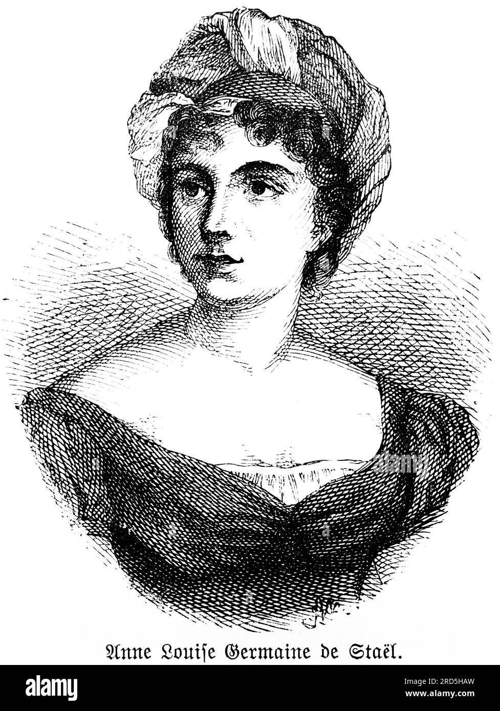 Anne Luise Germaine de Stael, portrait, literature, France, married to Baron StaelHolstein