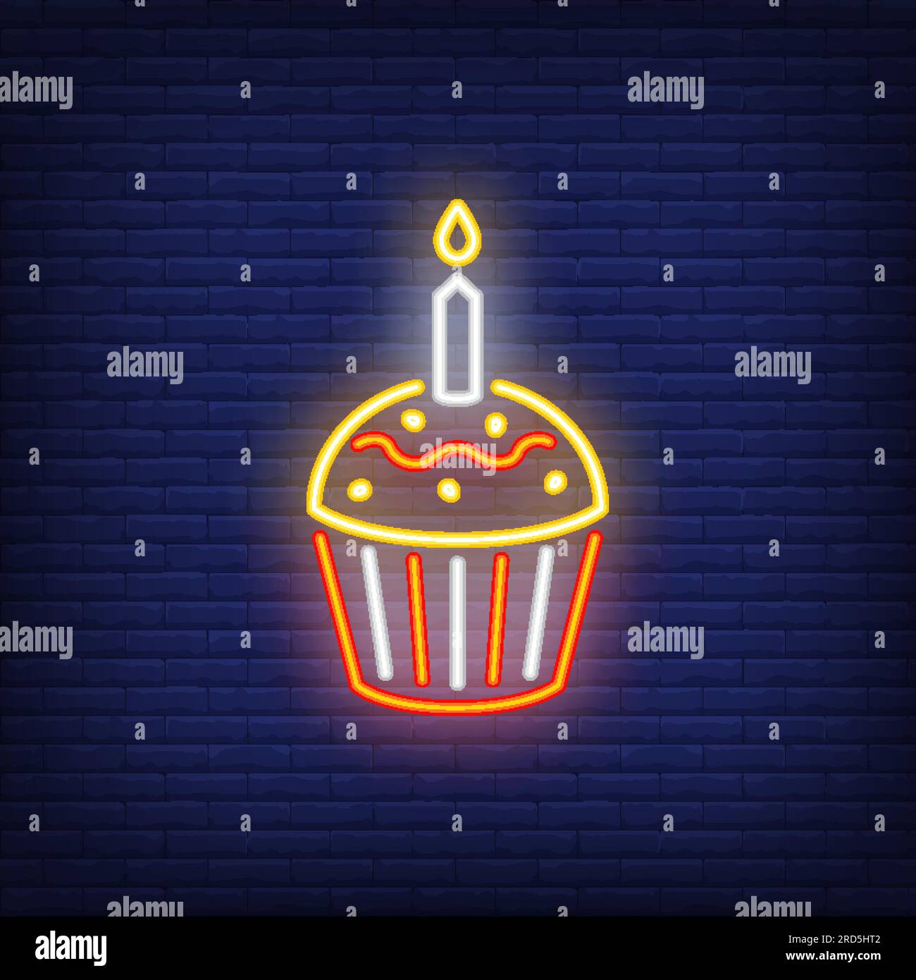 Cupcake neon sign Stock Vector Image & Art Alamy
