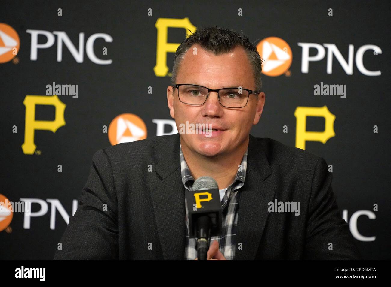 Pittsburgh Pirates general manager Ben Cherington introduces pitcher