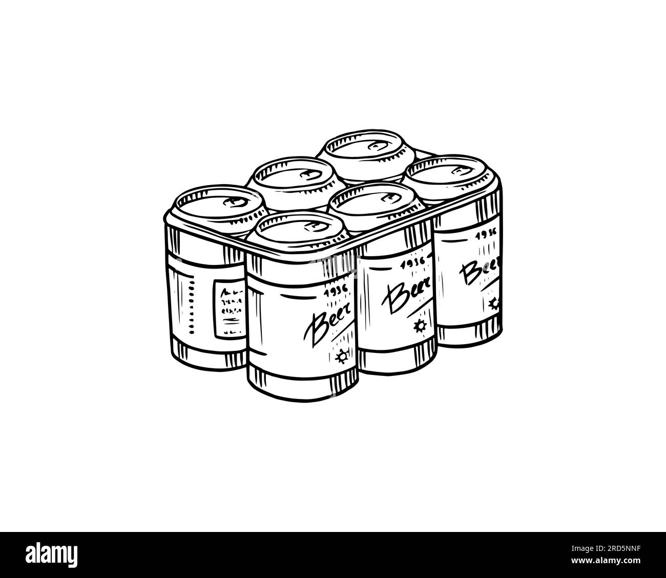 Cartoon old tin can Black and White Stock Photos & Images Alamy