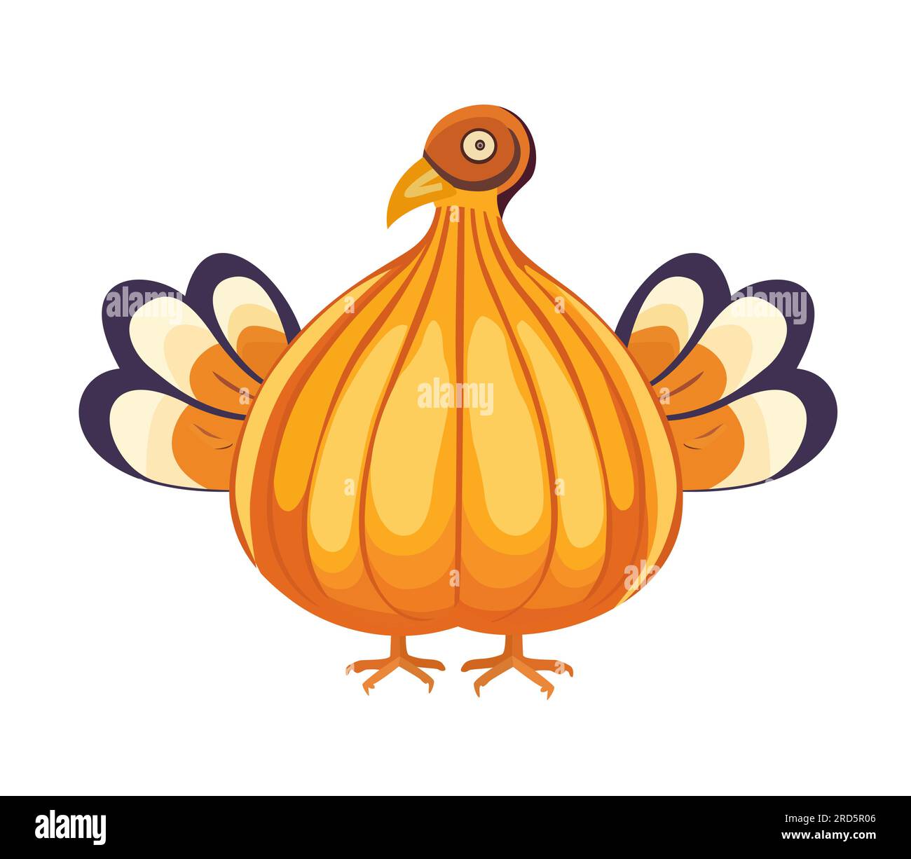 Cute Thanksgiving Turkey. Vector Illustration EPS10 Stock Vector