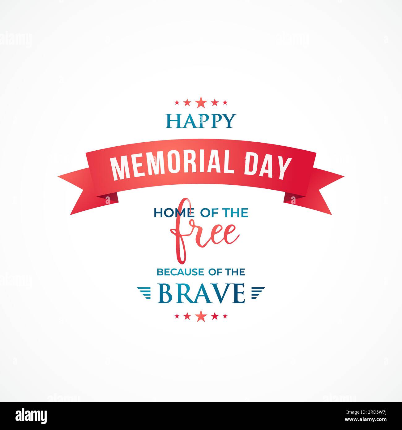 Happy Memorial Day banner. National american holiday. Greeting card