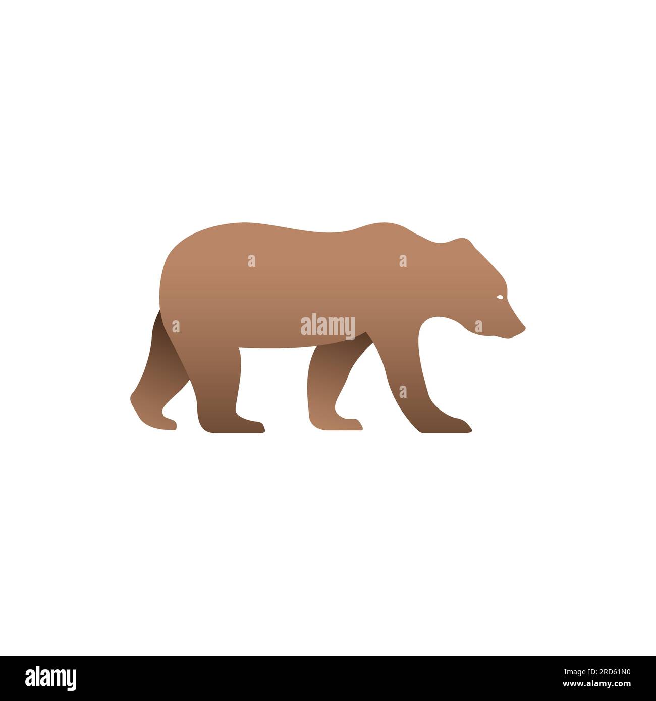 Brown bear side view Cut Out Stock Images & Pictures - Alamy