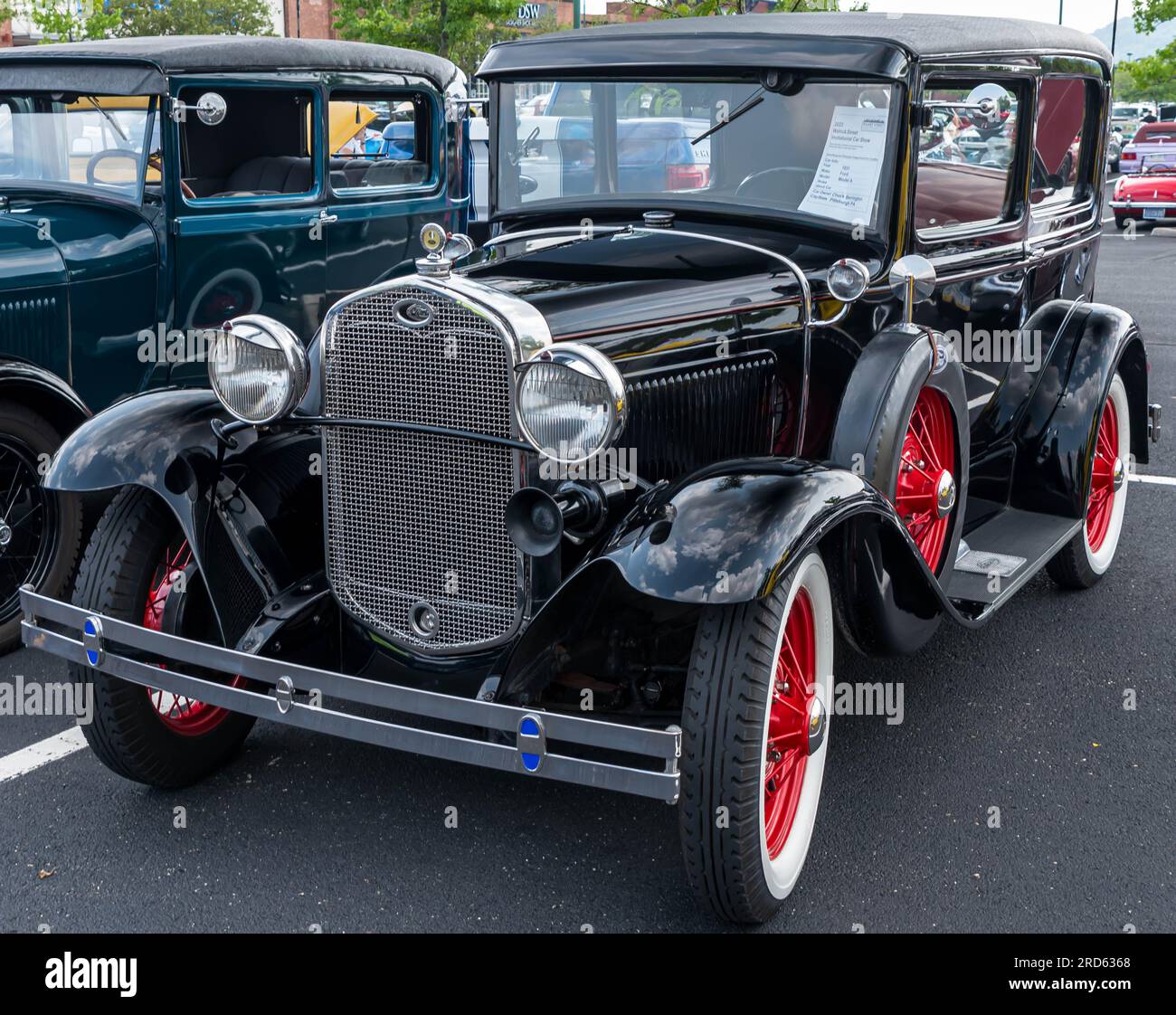 A 1931 Ford Model T on display at a car show in Homestead, Pennsylvania, USA Stock Photo