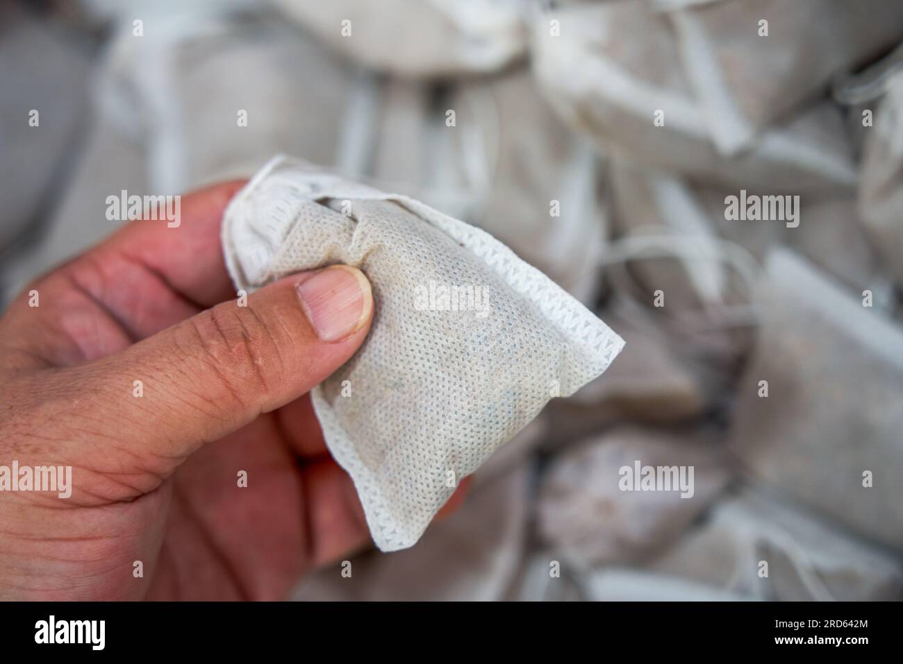 Closeup of compound Chinese herbal medicine packages sold in a Chinese herbal medicine store