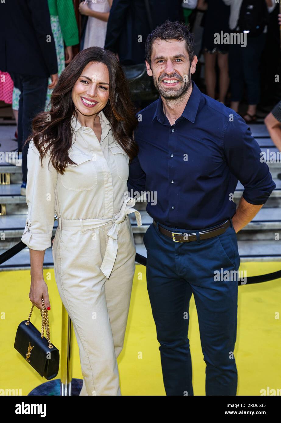 Liz Marsland and Kelvin Fletcher seen attending the press night for