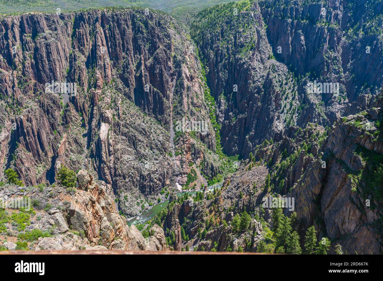 Black Canyon of the Gunnison wilderness in Colorado Stock Photo