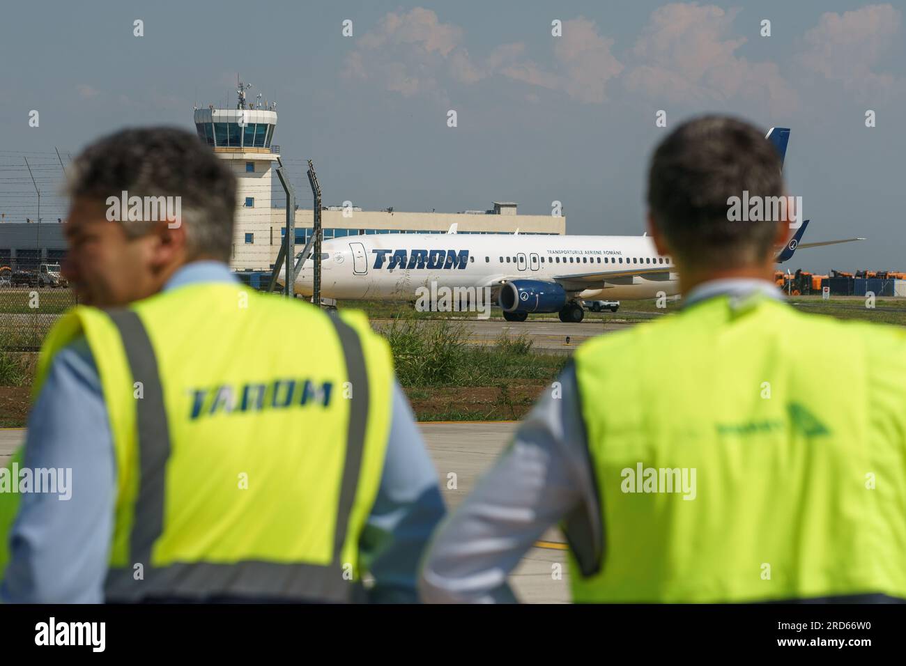 Otopeni, Romania. 18th July, 2023 Tarom flight RO382 from Paris to