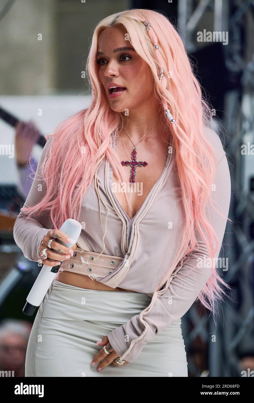 NEW YORK, NY, USA JUNE 30, 2023 Karol G Performs on NBC's "Today