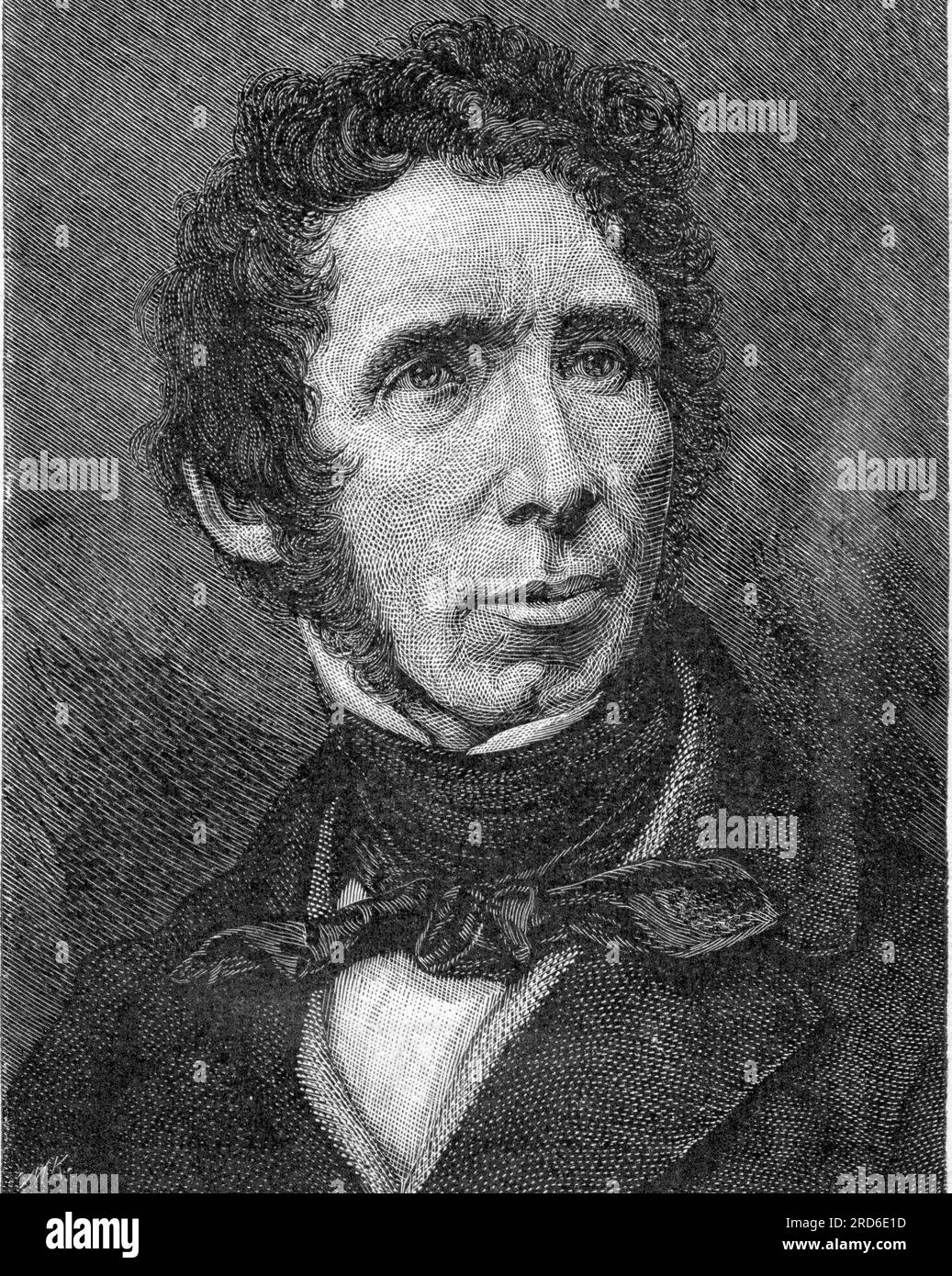 Woehler, Friedrich, 31.7.1800 - 23.9.1882, German chemist, wood engraving by Moritz Klinkicht, ARTIST'S COPYRIGHT HAS NOT TO BE CLEARED Stock Photo