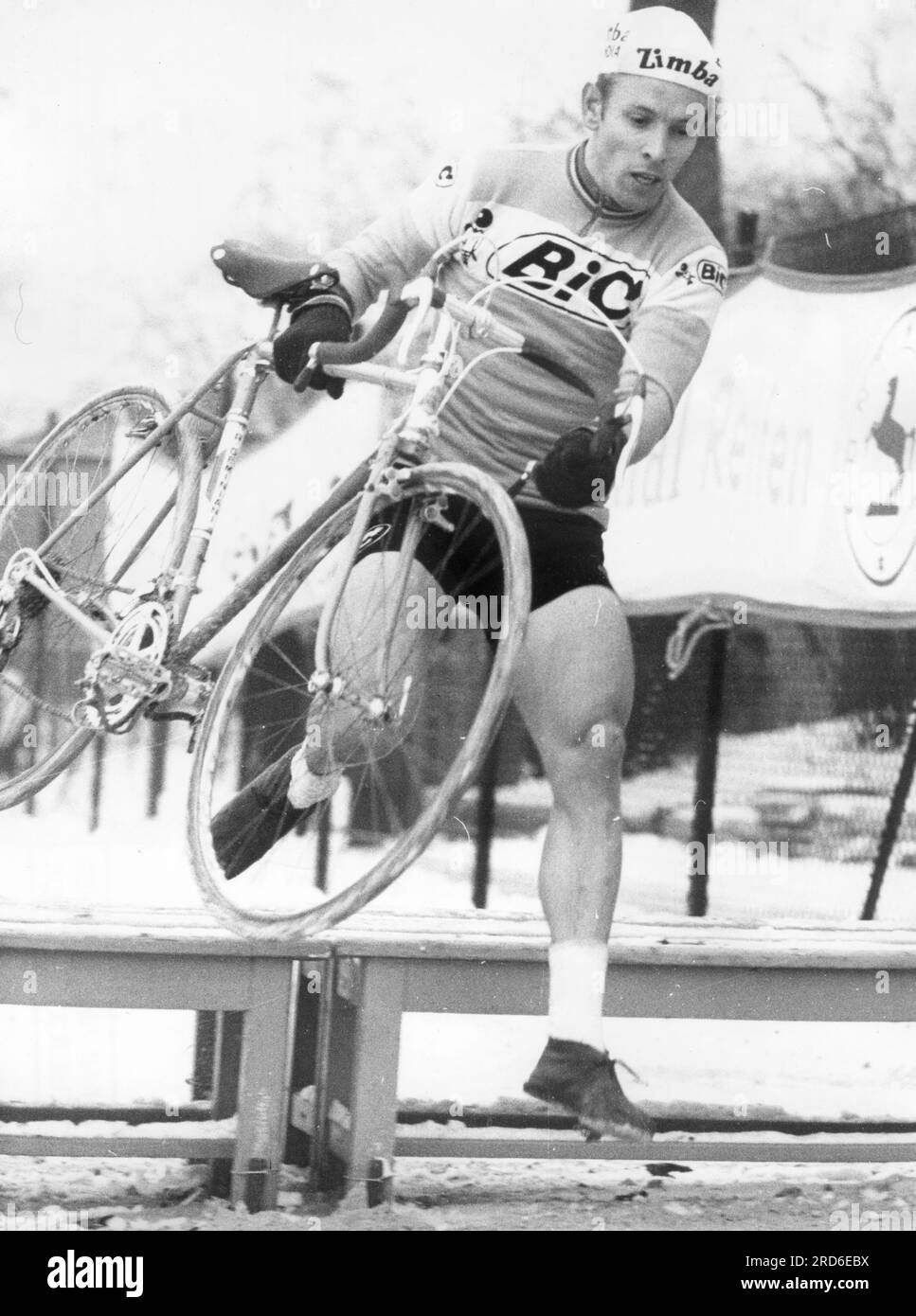Wolfshohl, Rolf, * 27.12.1938, German athlete (racing cyclist), during cross-country race, 1969, ADDITIONAL-RIGHTS-CLEARANCE-INFO-NOT-AVAILABLE Stock Photo