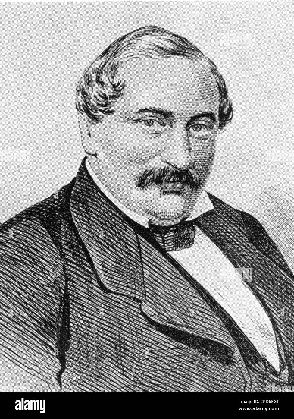 Wolff, Bernhard, 3.3.1811 - 11.5.1879, German businessman (press), lithograph, 19th century, ADDITIONAL-RIGHTS-CLEARANCE-INFO-NOT-AVAILABLE Stock Photo
