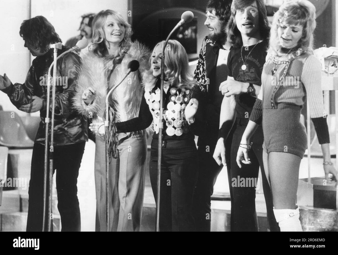 WIR, German pop band, manager: Drafi Deutscher, presentation, Hamburg, 9.10.1972, ADDITIONAL-RIGHTS-CLEARANCE-INFO-NOT-AVAILABLE Stock Photo