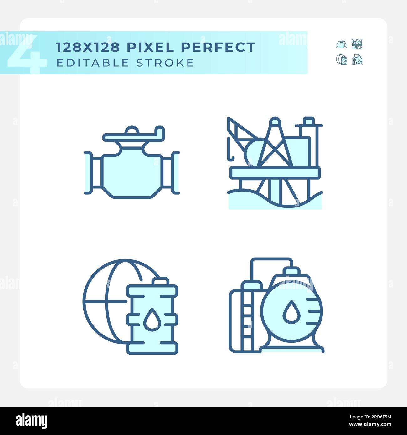 Petroleum distribution light blue icons Stock Vector Image & Art Alamy