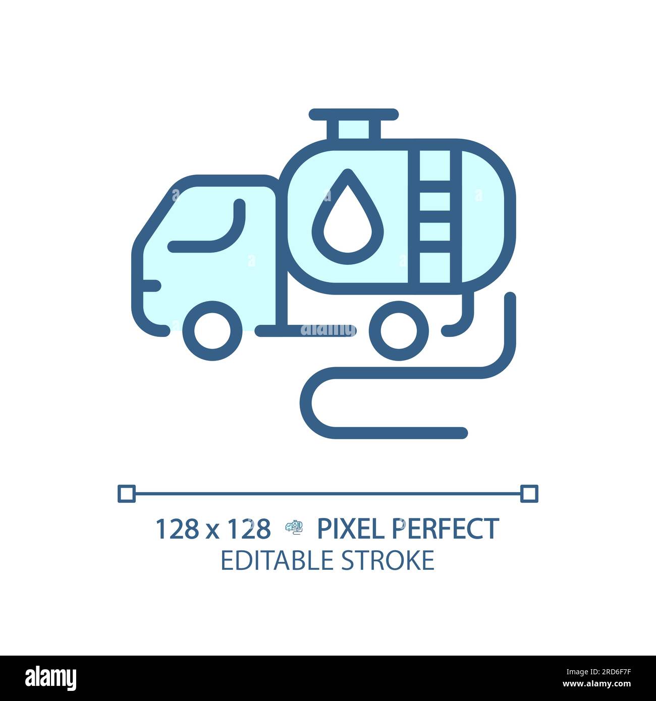 Tank truck light blue icon Stock Vector Image & Art - Alamy