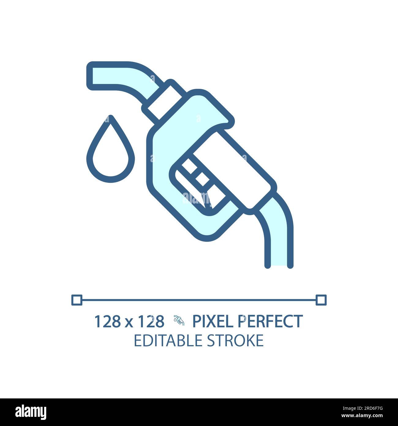 Blue gasoline fuel pump nozzle Stock Vector Images Alamy