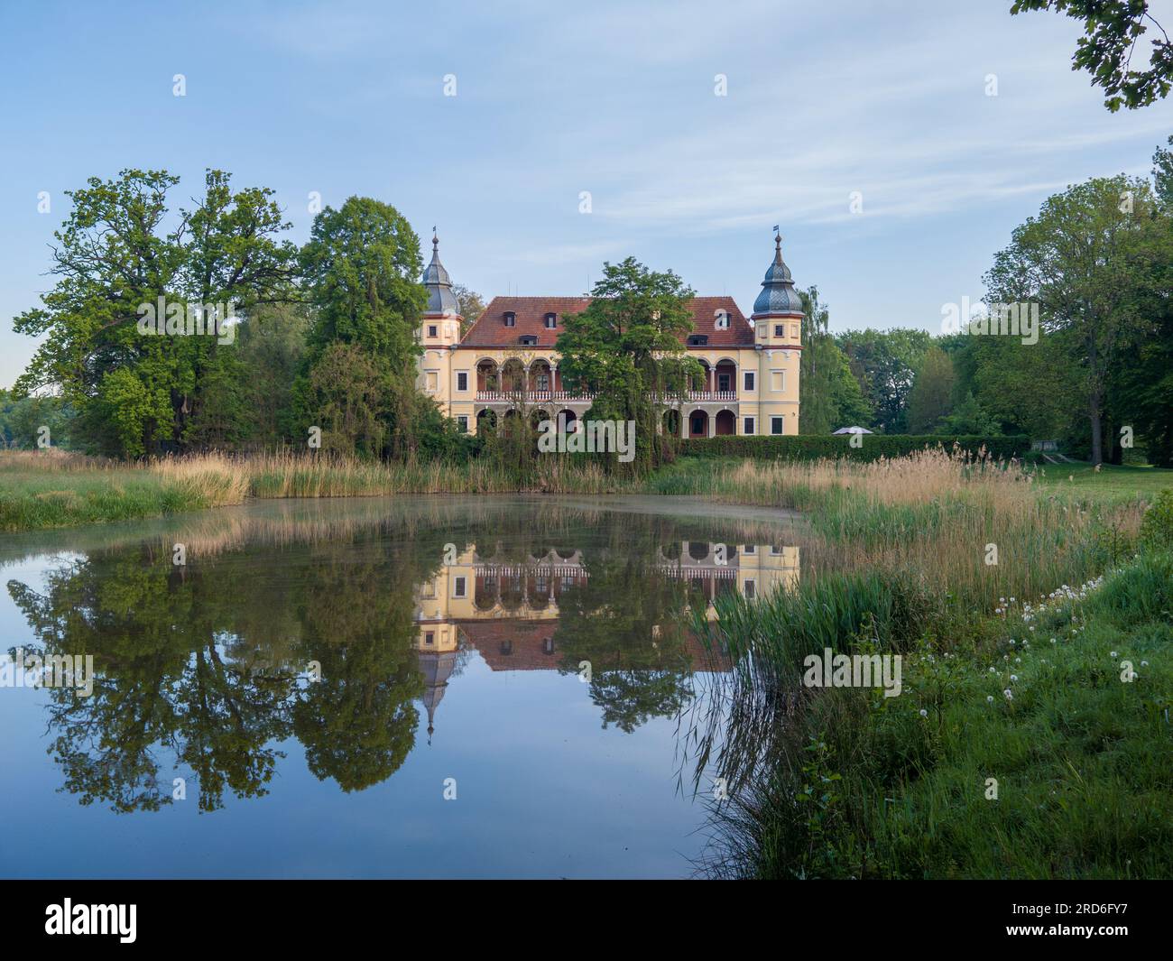 Palace in Krobielowice Lower Silesia Stock Photo