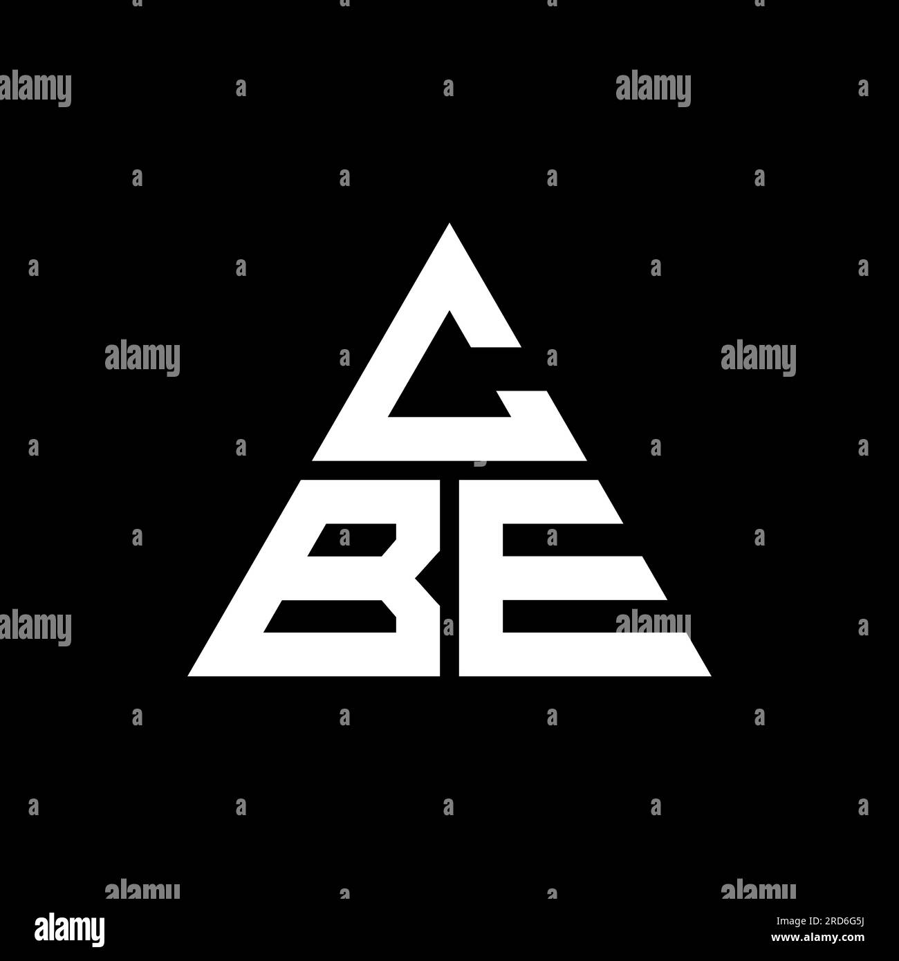 CBE triangle letter logo design with triangle shape. CBE triangle logo ...