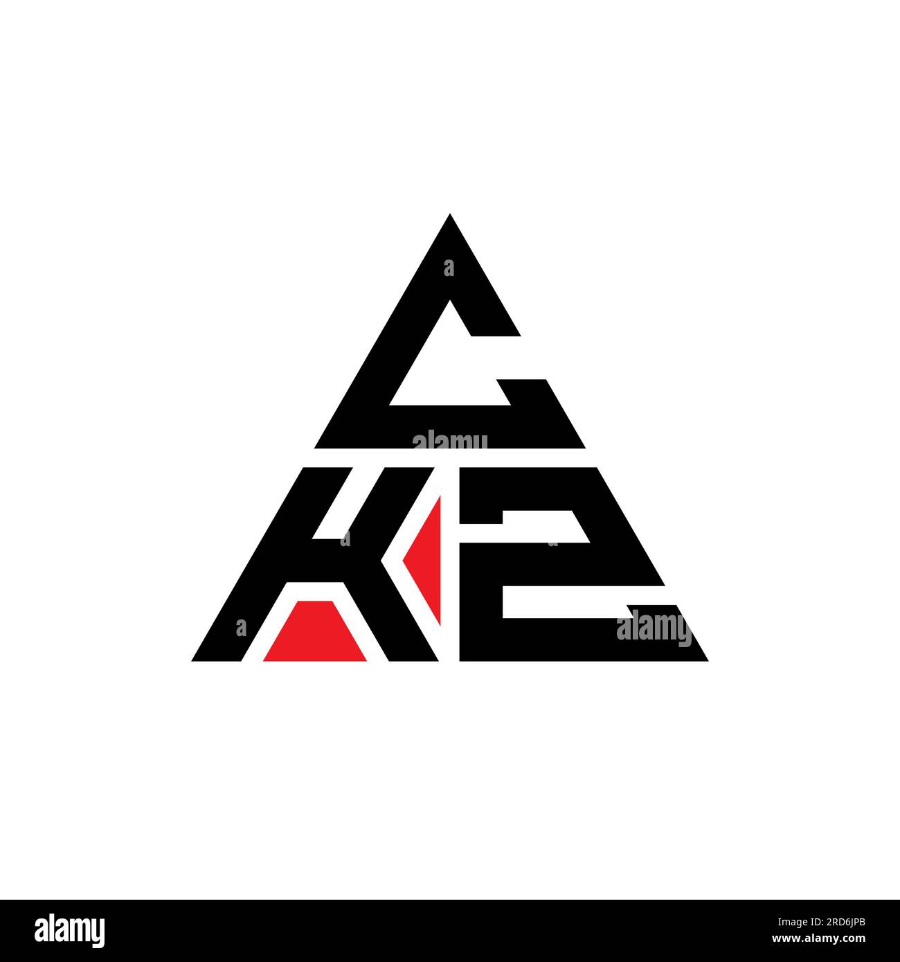CKZ triangle letter logo design with triangle shape. CKZ triangle logo ...