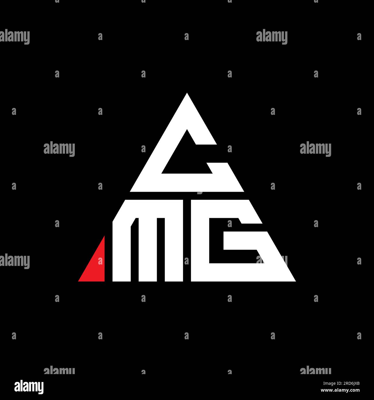 CMG triangle letter logo design with triangle shape. CMG triangle logo ...