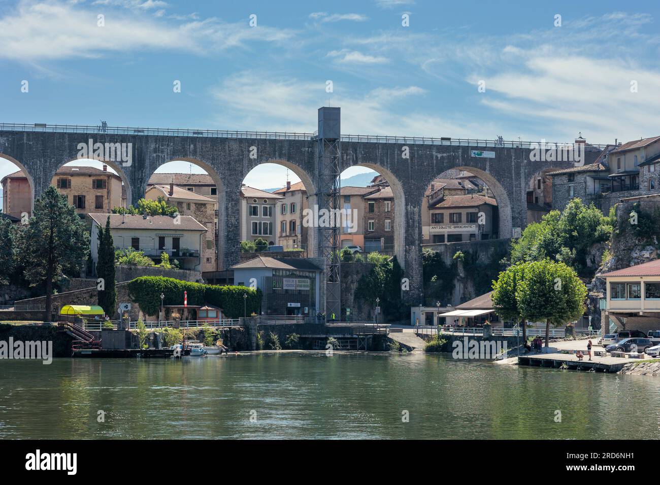 The Aqueduct at Saint-Nazaire-en-Royans Drome Auvergne-Rhone-Alpes France Stock Photo