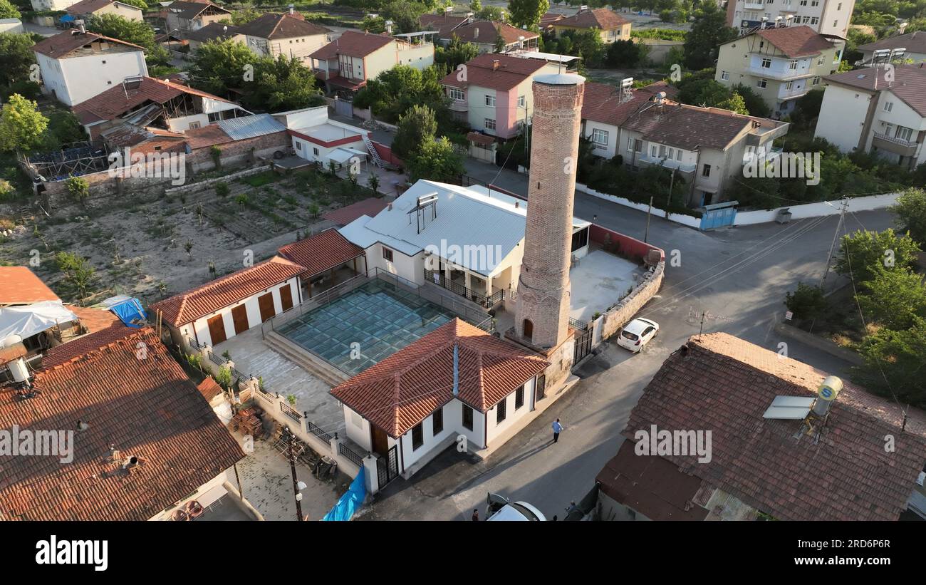 Melik Sunullah Mosque and Vaiz Baba Tomb are located in Battalgazi district of Malatya. The mosque and tomb were built in the 13th century. Stock Photo