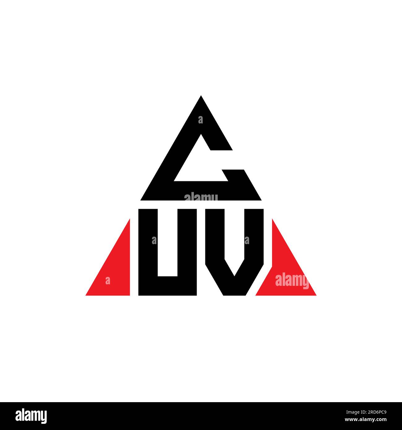 CUV triangle letter logo design with triangle shape. CUV triangle logo ...