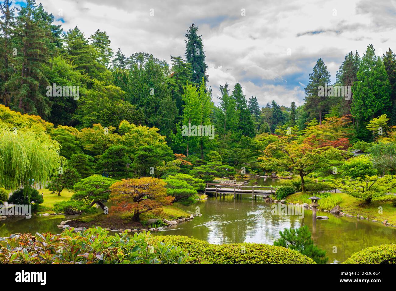 Seattle Japanese Garden Stock Photo Alamy