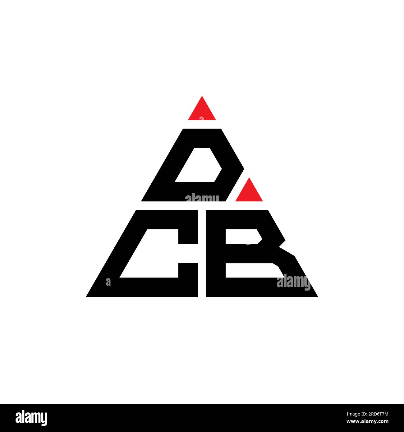 DCB triangle letter logo design with triangle shape. DCB triangle logo ...