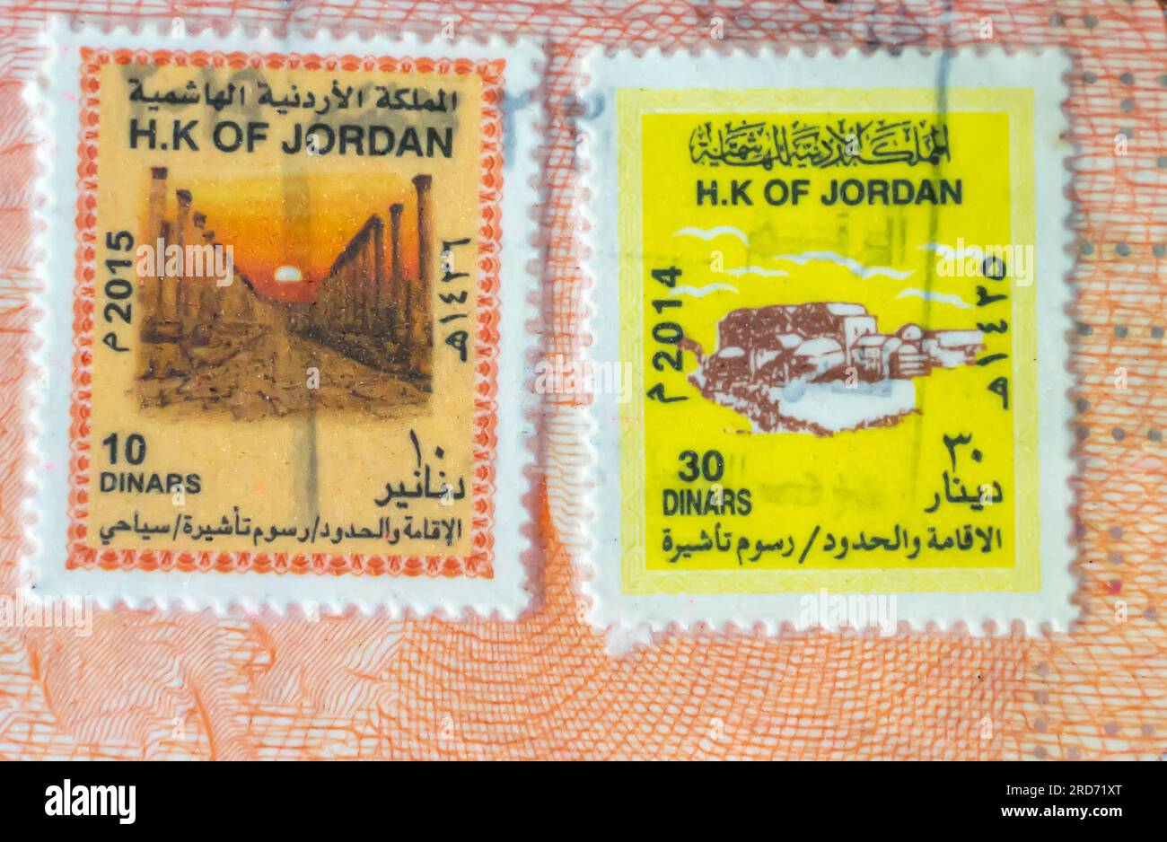 Jordan visa hi-res stock photography and images - Alamy