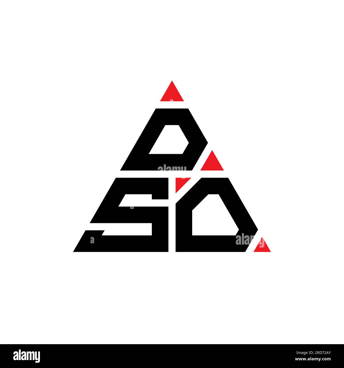 DSO triangle letter logo design with triangle shape. DSO triangle logo ...