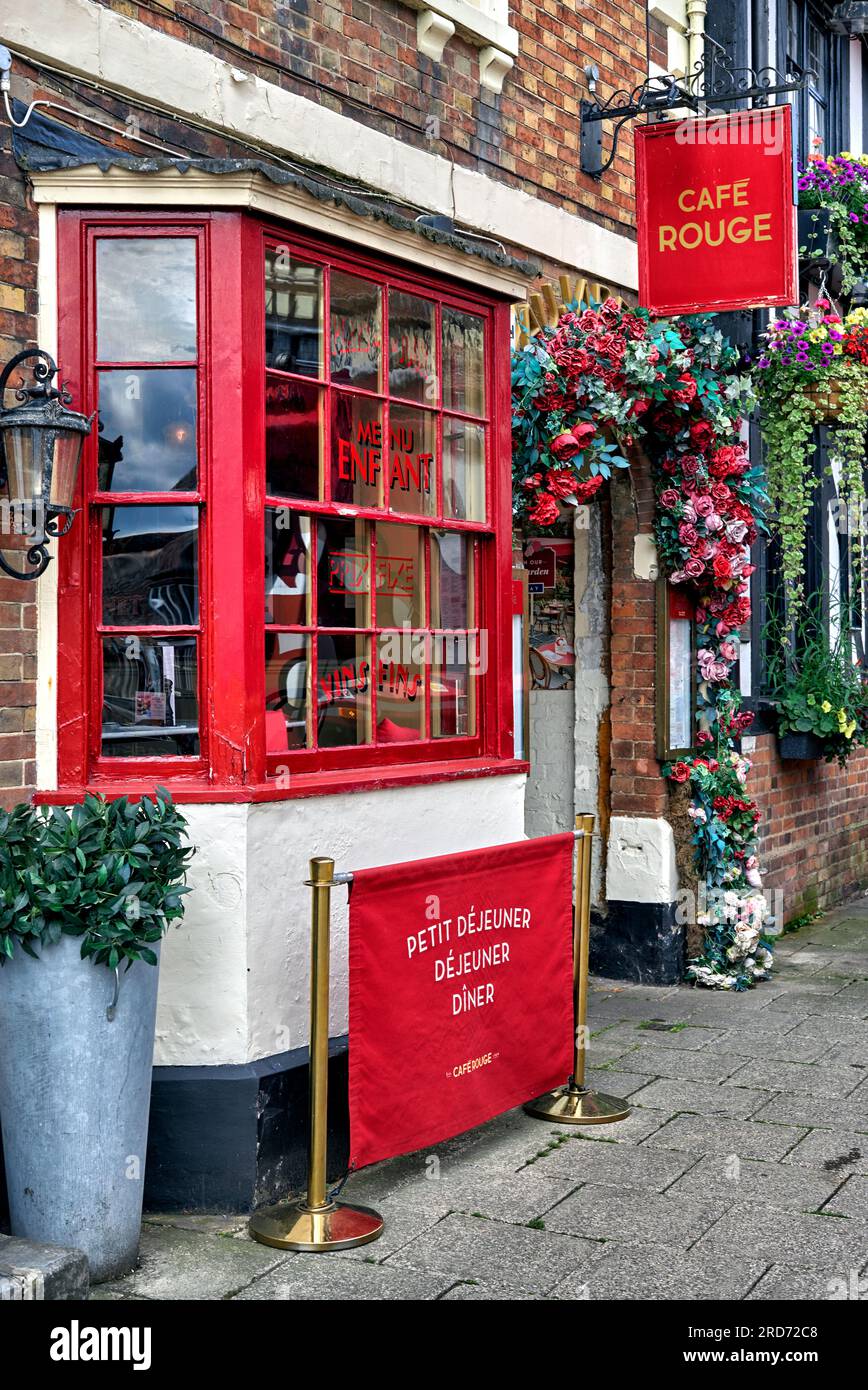 Cafe Rouge Sheep Street, Stratford upon Avon, England, UK Stock Photo