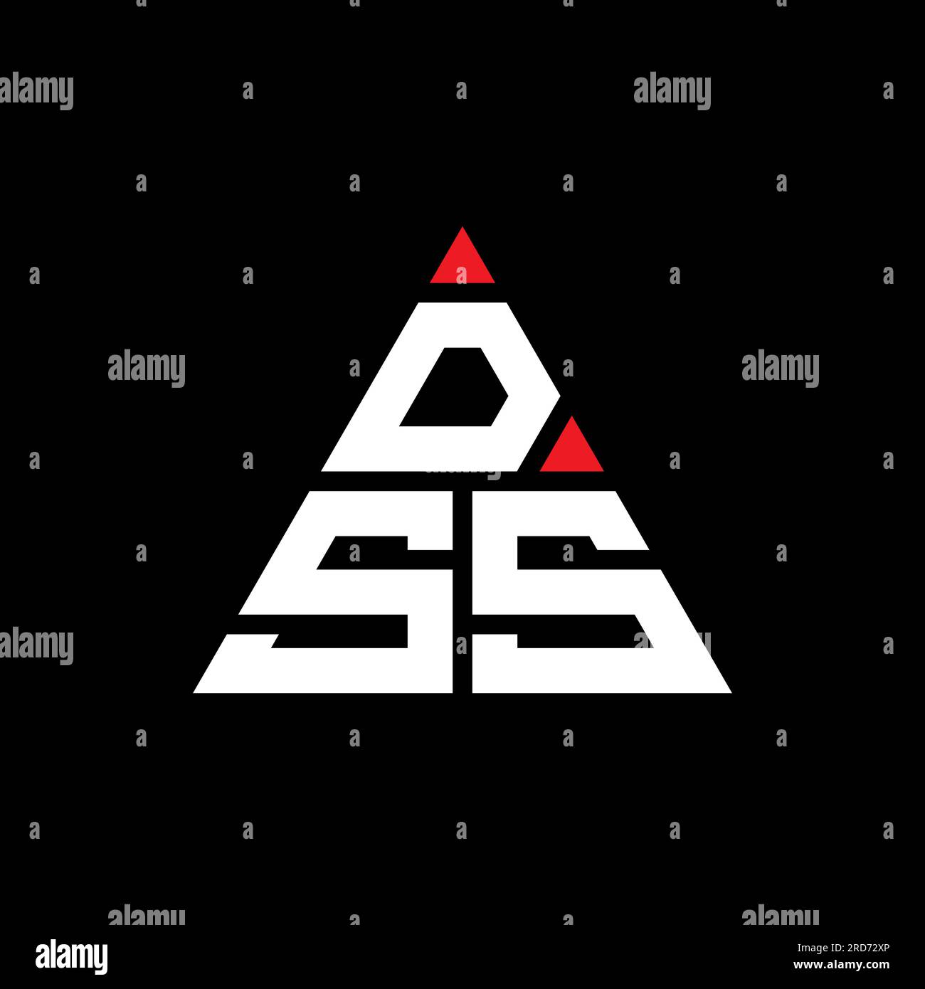 DSS Triangle Letter Logo Design With Triangle Shape. DSS Triangle Logo ...