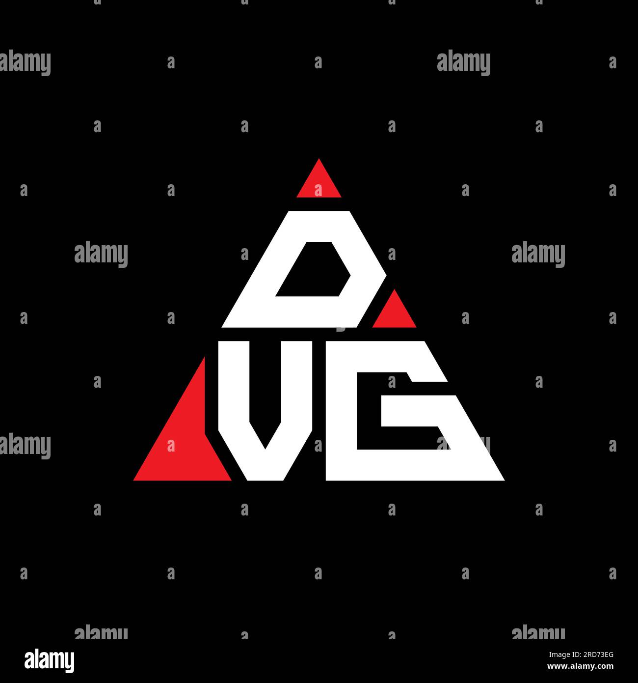 DVG triangle letter logo design with triangle shape. DVG triangle logo ...