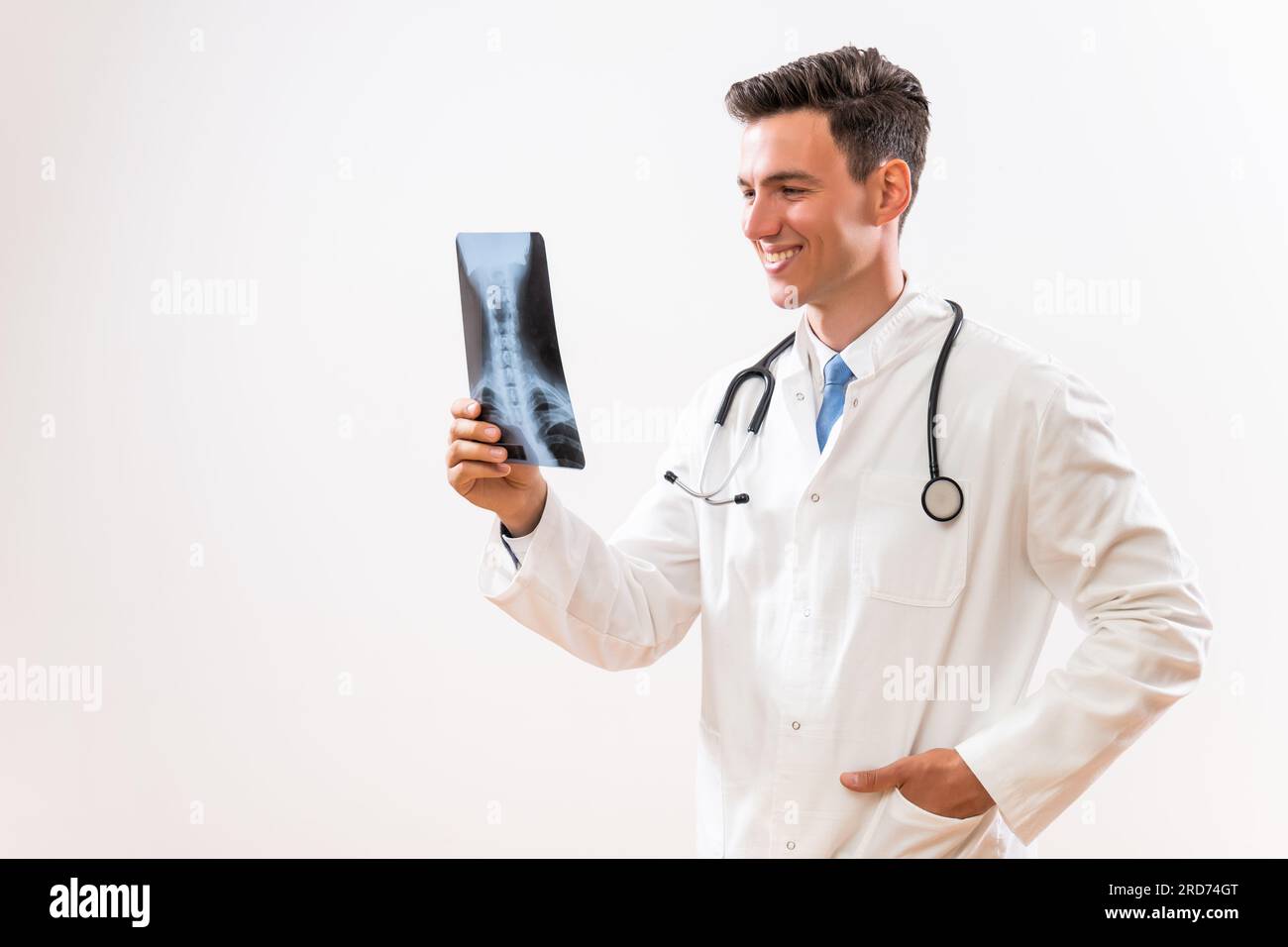 Doctor holding x ray image hi-res stock photography and images - Alamy