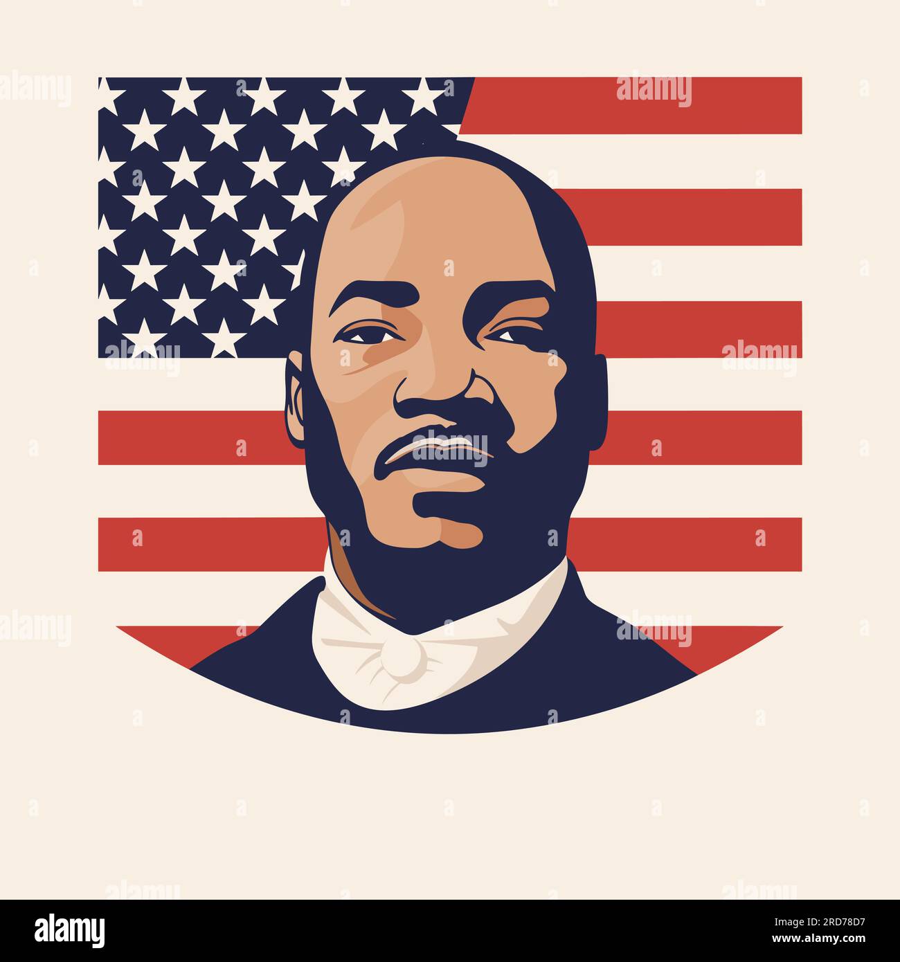 martin luther king jr poster vector flat isolated Stock Vector Image