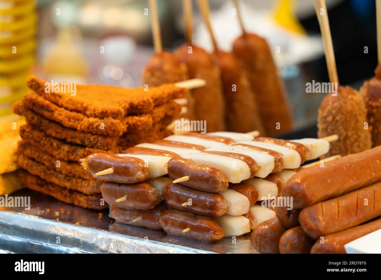 Delicious Korean cuisine Tteokbokki, tasty spicy rice cake with