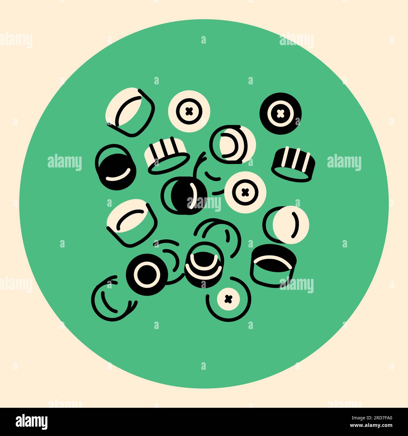 Recycled Plastic Bottle Caps black line icon. Pictogram for web page mobile app promo Stock Vector Image Art Alamy