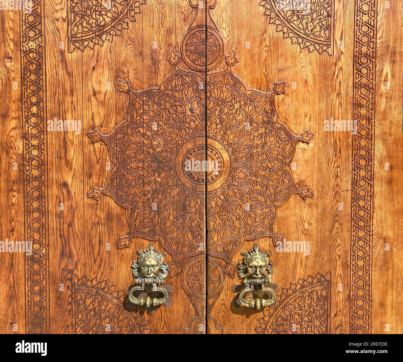 Alupka, Russia - July 17, 2023: entrance door to palace Dulber in Koreiz Stock Photo
