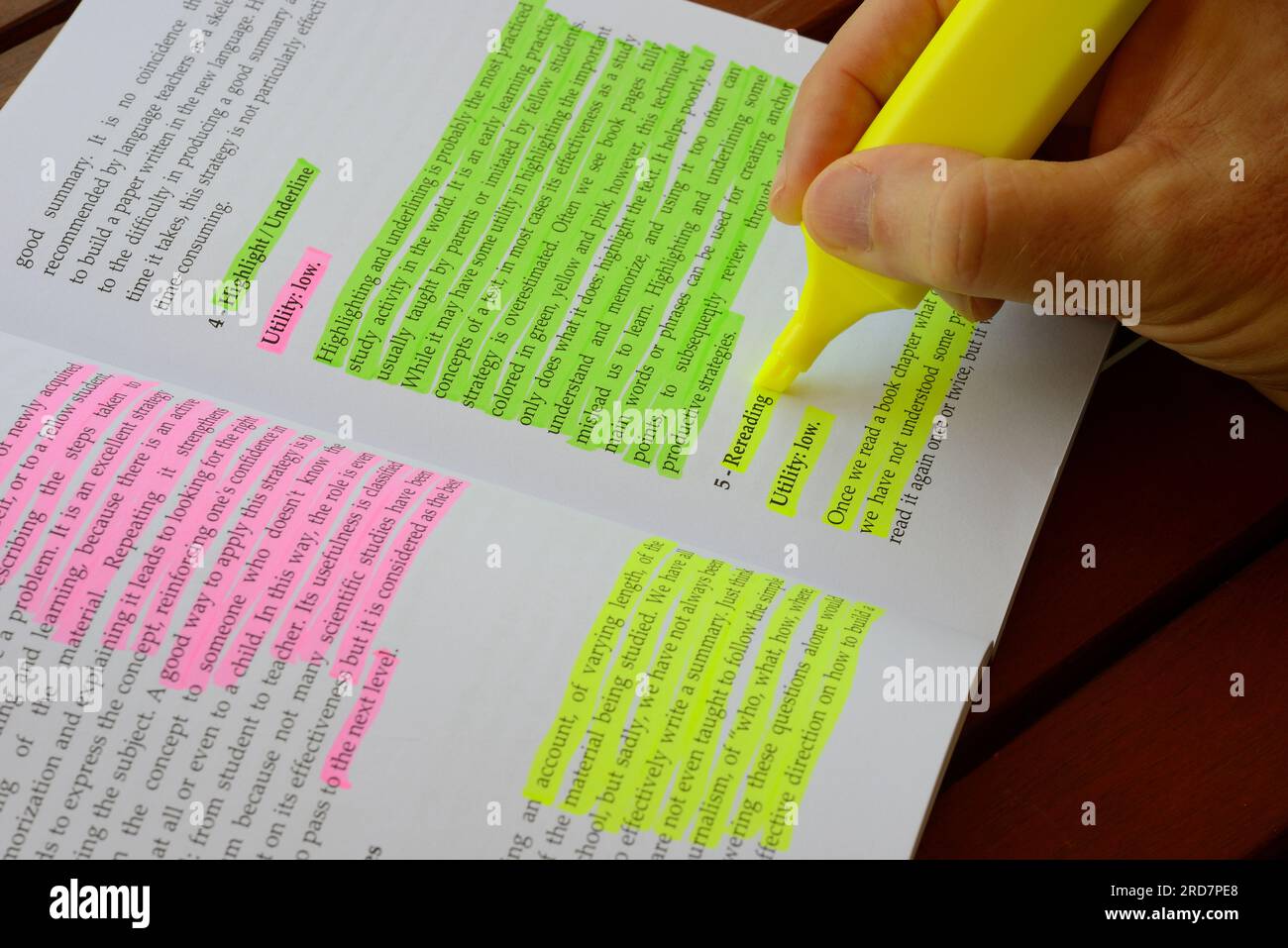 Wrong Technique To Use Highlighting Technique To Study Stock Photo Alamy Wrong Technique To Use Highlighting Technique To Study Stock Photo Alamy