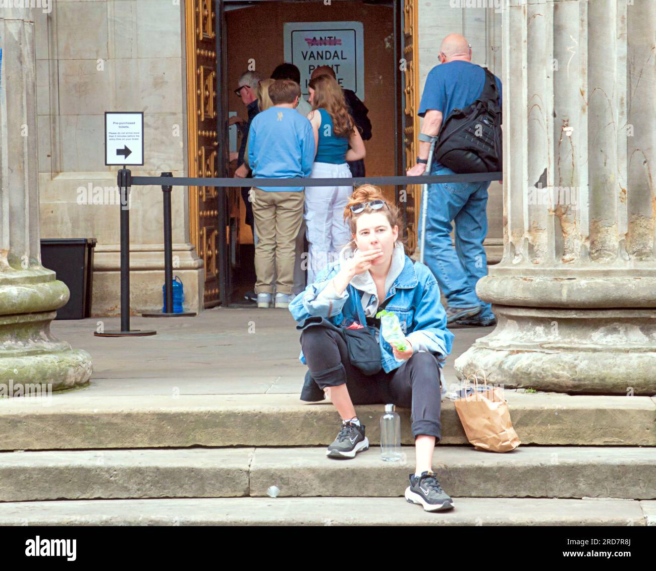 Glasgow, Scotland, UK 19th July, 2023. Banksy exhibition banking it as ...