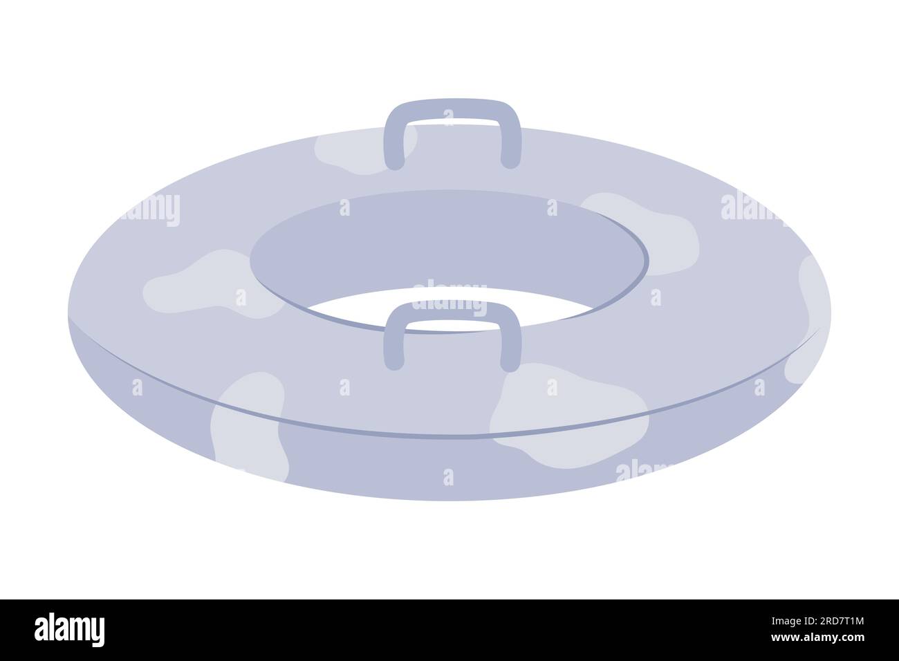 Blue inflatable swim ring isolated Stock Vector Images - Alamy