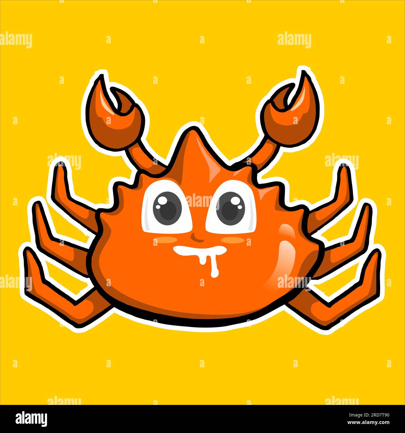 Alaska King Crab drawing for logo and graphic design Stock Photo Alamy
