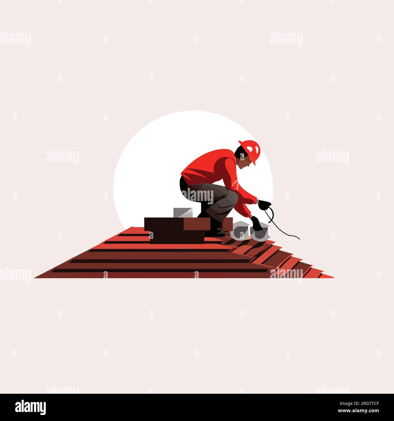 Roofing vector flat minimalistic isolated Stock Vector Image & Art Alamy