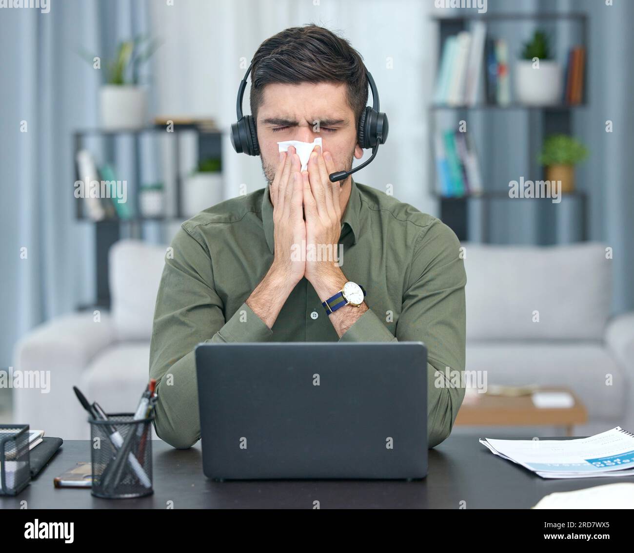 Sick Person At Work